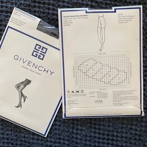 VTG GIVENCHY Style 554 Control Top Navy Pantyhose